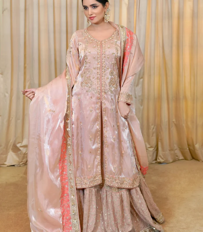 Blush Pink Farshi Sharara